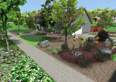 Permaculture Landscape Design by Online Landscape Designs-Suburban Homestead