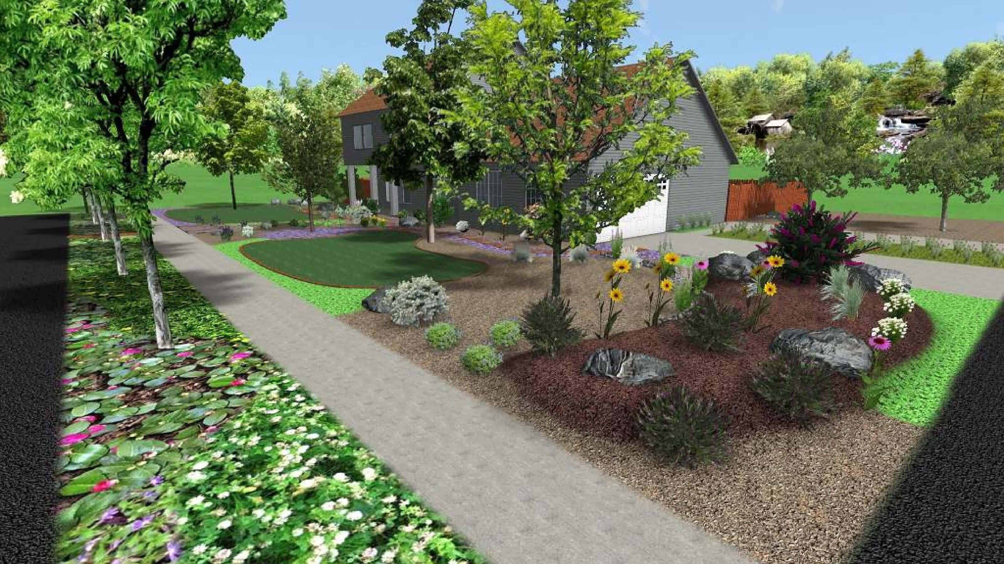Online Landscape Designs 2d And 3d Garden Design Images