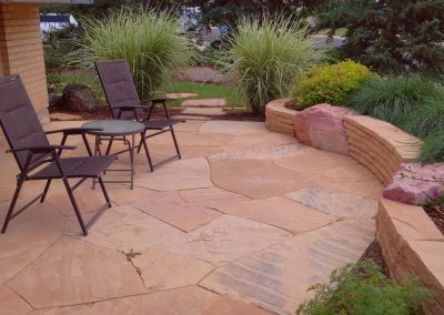 Landscape Design Images by Online Landscape Designs. Front Yard Landscape Design Ideas. Front Yard Garden with Patio.