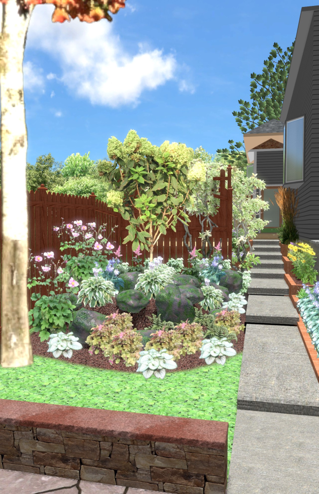 Online Landscape Designs2d and 3d garden design images