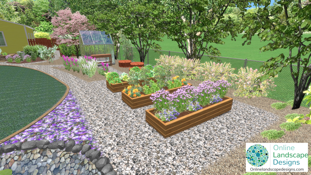 Online Landscape Designs2d and 3d garden design images